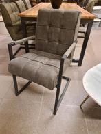 Nieuwe eetkamerstoel Two leer microvezel antraciet €75, Huis en Inrichting, Stoelen, Ophalen, ., Nieuw, .