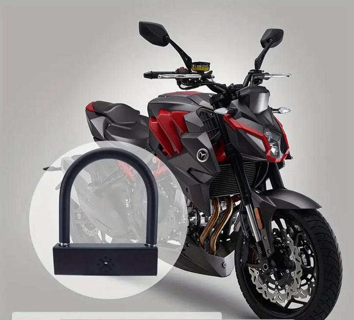 Beugelslot met alarm, Motoren, Accessoires | Sloten, Ophalen of Verzenden