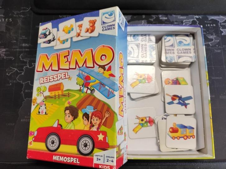 Memory - Reisspel, Hobby en Vrije tijd, Gezelschapsspellen | Bordspellen, Gebruikt, Drie of vier spelers, Ophalen