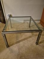 Metaform Glazen Tafel 65x60x35cm, Gebruikt, Glas, Minder dan 50 cm, Rechthoekig