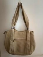 Leren handtas claudio ferrici, Sieraden, Tassen en Uiterlijk, Tassen | Damestassen, Ophalen of Verzenden, Zo goed als nieuw, Beige