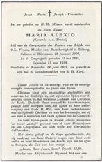 zr. Gerarda v.d. Brakel 1900 Hilversum + 1959 Rosmalen, 59 j, Verzamelen, Bidprentjes en Rouwkaarten, Verzenden
