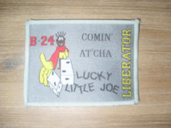 Liberator B-24 Lucky Little Joe muziek patch kledingembleem, Hobby en Vrije tijd, Naaien en Fournituren, Nieuw, Applicatie, Ophalen of Verzenden