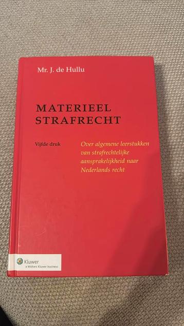 J. de Hullu - Materieel strafrecht beschikbaar voor biedingen