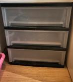 3x plastic ladekast, Huis en Inrichting, Ophalen, Kunststof, 50 tot 100 cm, Zo goed als nieuw
