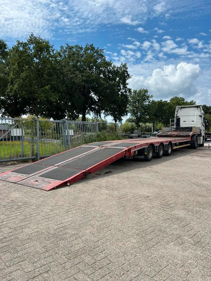 MAN TGX 2018 Euro 6 Nooteboom semi dieplader gesloten klep, Auto's, Vrachtwagens, Particulier, ABS, Adaptive Cruise Control, Airbags