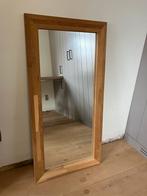 Spiegel met massief teak houten kader, Minder dan 100 cm, Minder dan 50 cm, Rechthoekig, Zo goed als nieuw