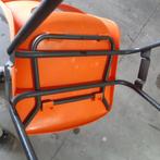 Kuip stoeltjes Kuipstoel stapelbaar oranje, Tuin en Terras, Ophalen, Gebruikt, Kunststof, Stapelbaar
