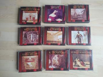 	 9 dubbel-cd's Giuseppe Verdi (opera) beschikbaar voor biedingen