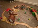 Houten treinbaan met geluid, Ophalen of Verzenden, Zo goed als nieuw