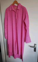 Roze Rino & Pelle roze katoenen doorknoopjurk maat 40/42, Maat 42/44 (L), Ophalen of Verzenden, Zo goed als nieuw, Roze