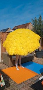 Parasol franje geel, Tuin en Terras, Parasols, Ophalen, Nieuw