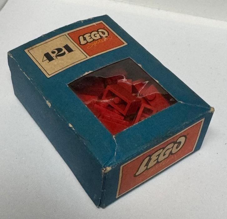 Oude lego aanvulling doosje 421 rood jaren 60 vintage 1:87, Kinderen en Baby's, Speelgoed | Duplo en Lego, Gebruikt, Lego, Complete set