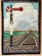 SPOORWEGSTAKING SEPT 1944 MEI 1945 tegel 14,5 x 20 cm, Ophalen, Overige soorten, Nederland