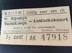 TRAM BILJET RIJNDIJK LEIDSCGEBUURT, Verzenden, Gebruikt, Tram, Kaart of Prent