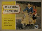 60 NSU Prima Vijf Sterren folder brochure, Ophalen of Verzenden, Gelezen, Overige merken
