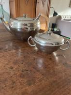 Prachtig set KDM verzilverd thee en suikerpot, Ophalen of Verzenden