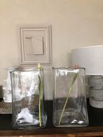 2 NIEUW grote vazen Sandy Jeronimus, Minder dan 50 cm, Nieuw, Glas, Ophalen