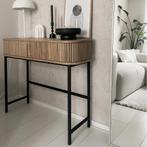 Sidetable Bali kast met ronde vormen | GRATIS VERZENDING, Huis en Inrichting, 100 tot 150 cm, Rond, Nieuw, Ophalen of Verzenden
