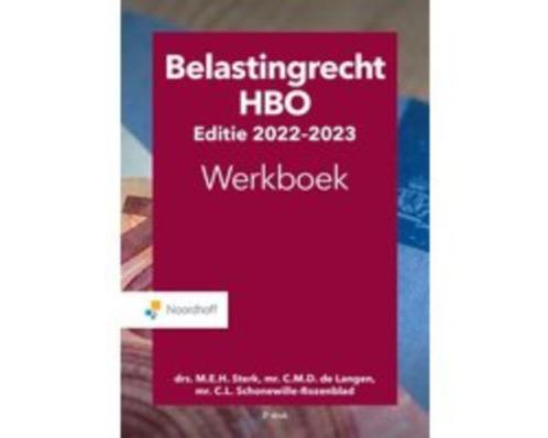 Belastingrecht HBO 2022-2023 Werkboek 9789001754235, Boeken, Studieboeken en Cursussen, Zo goed als nieuw, HBO, Beta, Verzenden