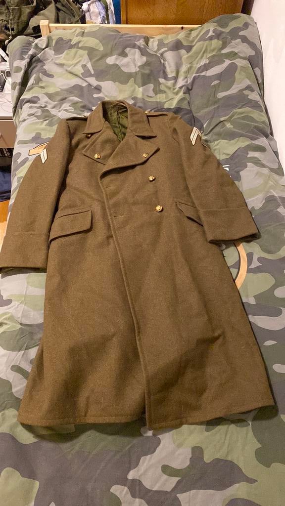 MVO trench coat jaren 50 maat 48, Ophalen of Verzenden, Landmacht, Nederland, Kleding of Schoenen