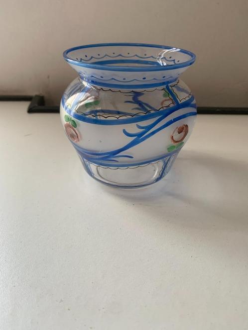 Art deco vaasje Stijl lanooy, Antiek en Kunst, Antiek | Glas en Kristal, Ophalen of Verzenden
