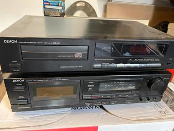 Retro Denon cassettedeck cd speler  beschikbaar voor biedingen