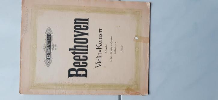 Bladmuziek viool gevorderd : Brahms Beethoven Dvorak Handel, Muziek en Instrumenten, Bladmuziek, Gebruikt, Overige soorten, Klassiek