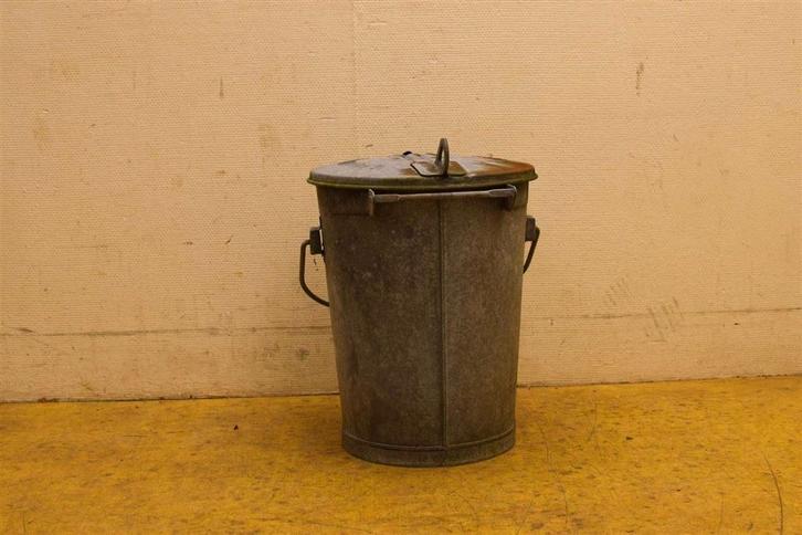 Zinken Vuilnisemmer 49407, Huis en Inrichting, Woonaccessoires | Prullenbakken, Gebruikt, Minder dan 50 cm, 40 liter of meer, Ophalen of Verzenden