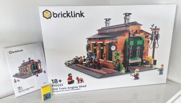 Lego 910033 Bricklink Old Train Engine Shed (zeldzaam), Kinderen en Baby's, Speelgoed | Duplo en Lego, Nieuw, Lego, Complete set