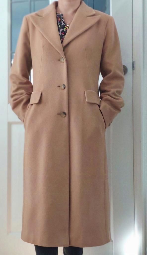 Marella by Max Mara wollen mantel maat 38, Kleding | Dames, Jassen | Zomer, Gedragen, Maat 38/40 (M), Beige, Ophalen of Verzenden