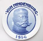 Schitterend Rosenthal Porselein Bord Von Hindenburg 1914, Verzenden