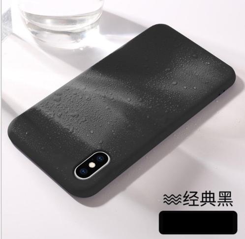 Silicone Backcover + Screenprotector voor iPhone XR _ Zwart, Telecommunicatie, Mobiele telefoons | Hoesjes en Frontjes | Apple iPhone