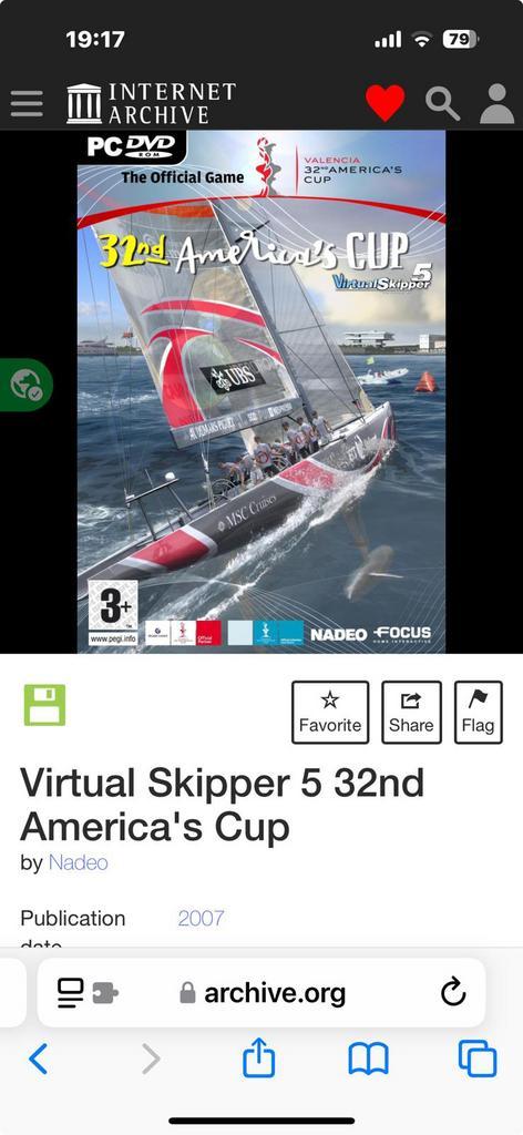 GEZOCHT !! Full versie Virtual Skipper 32nd AC Cup, Hobby en Vrije tijd, Verzamelkaartspellen | Pokémon, Zo goed als nieuw, Losse kaart