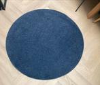 IKEA rond vloerkleed Adum / Stoense blauw, 130cm, Huis en Inrichting, Ophalen, 100 tot 150 cm, Blauw, Rond