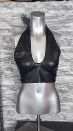 sexy /kinky leatherlook top S, Zwart, Ophalen of Verzenden, Zo goed als nieuw, Maat 36 (S)
