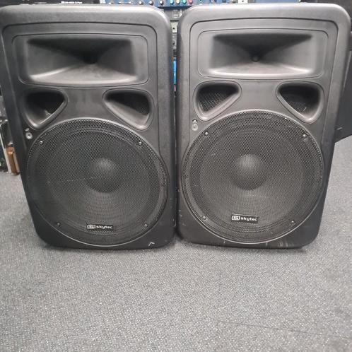 SKYTEC  actieve  15 inch speakers, Audio, Tv en Foto, Luidsprekers, Gebruikt, Overige typen, 120 watt of meer, Overige merken