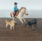 Schleich western set te koop., Verzamelen, Ophalen of Verzenden, Zo goed als nieuw, Paard, Beeldje of Figuurtje