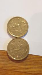 1782 spanje 2 x 5 peseta munt aragon, Verzenden, Overige landen
