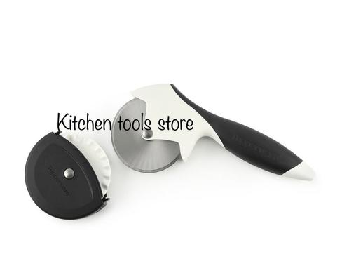 Tupperware pizzawiel mes pizzasnijder zwart / wit voorraad, Huis en Inrichting, Keuken | Tupperware, Nieuw, Ophalen of Verzenden