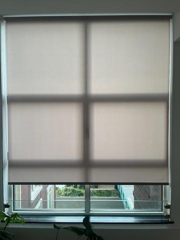 2x beige rolgordijnen - 195cm breed - Veneta beschikbaar voor biedingen