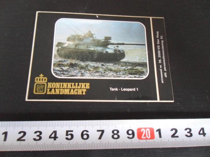 sticker Leger Landmacht Tank  Leopard 1, Hobby en Vrije tijd, Stickers en Plaatjes, Zo goed als nieuw, Sticker, Ophalen