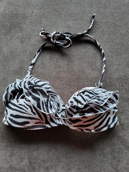 bikini top zebra mt 34 h&m, Kleding | Dames, Badmode en Zwemkleding, Nieuw, Bikini, Zwart, Ophalen of Verzenden