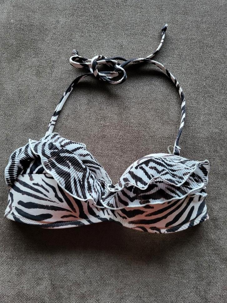 bikini top zebra mt 34 h&m, Kleding | Dames, Badmode en Zwemkleding, Nieuw, Bikini, Zwart, Ophalen of Verzenden