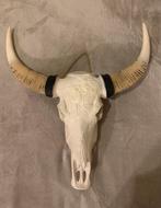 MOET WEG buffel schedel gewei indianen patroon, Verzamelen, Dierenverzamelingen, Ophalen, Zo goed als nieuw, Boerderijdier, Schedel