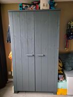 Houten kast Dennis - Grijze kledingkast, Huis en Inrichting, Kasten | Kledingkasten, Ophalen, 200 cm of meer, Zo goed als nieuw