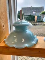 Vintage blauwe glazen hanglamp, Ophalen