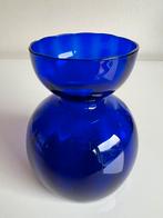 Vintage Holmegaard Bloembol Hyacinth Glas Vaas Kobaltblauw, Antiek en Kunst, Ophalen of Verzenden
