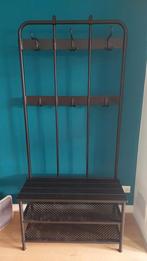 Kapstok met bankje en schoenenrek (90 x 38 x 190 cm), Huis en Inrichting, Ophalen, Zo goed als nieuw, Metaal, Staande kapstok