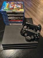 Playstation 4 pro 1000GB zwart, Spelcomputers en Games, Spelcomputers | Sony PlayStation 4, Ophalen, Met 2 controllers, 1 TB, Pro